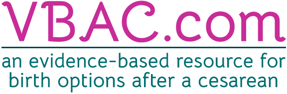 VBAC.com an evidence-based resource for birth options after a cesarean