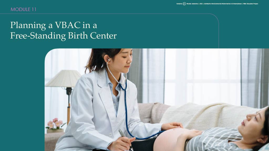 Planning a VBAC in a Free-Standing Birth Center – Module 11, Just Published
